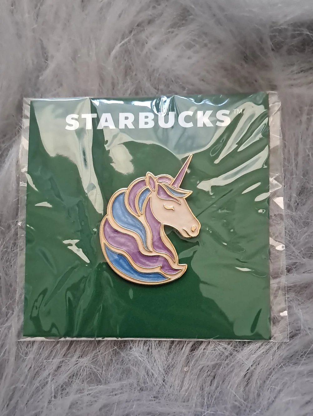 Starbucks Unicorn Enamel Pin - Purple, Blue, Cream